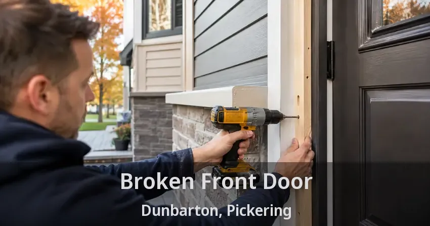 Broken Front Door Dunbarton, Pickering - ON