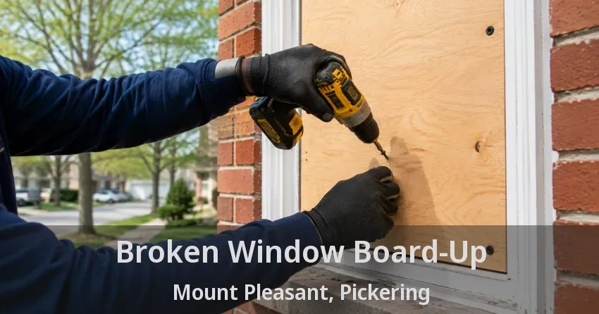 Broken Window Board-Up Mount Pleasant, Pickering - ON