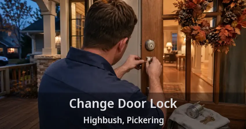 Change Door Lock Highbush, Pickering - ON