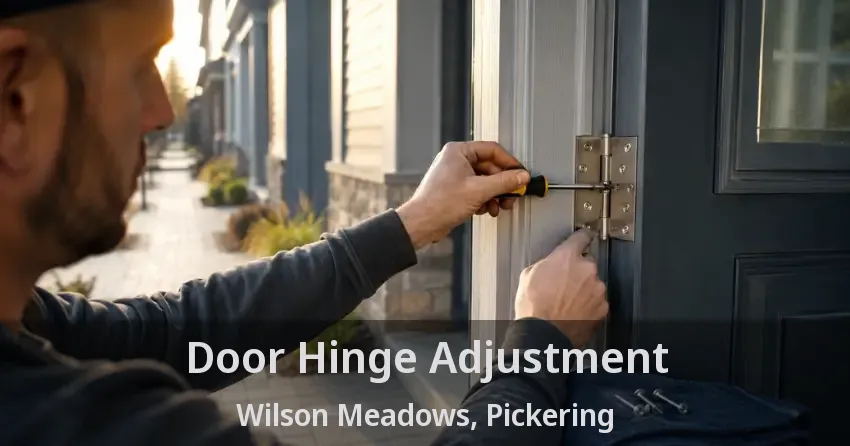 Door Hinge Adjustment Wilson Meadows, Pickering - ON
