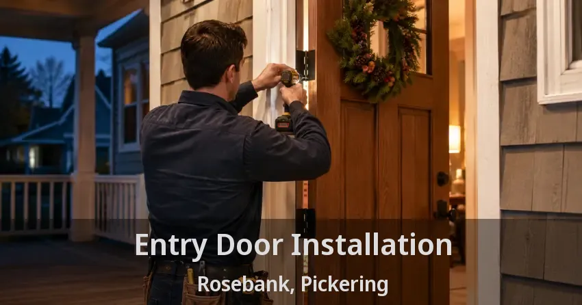 Entry Door Installation Rosebank, Pickering - ON