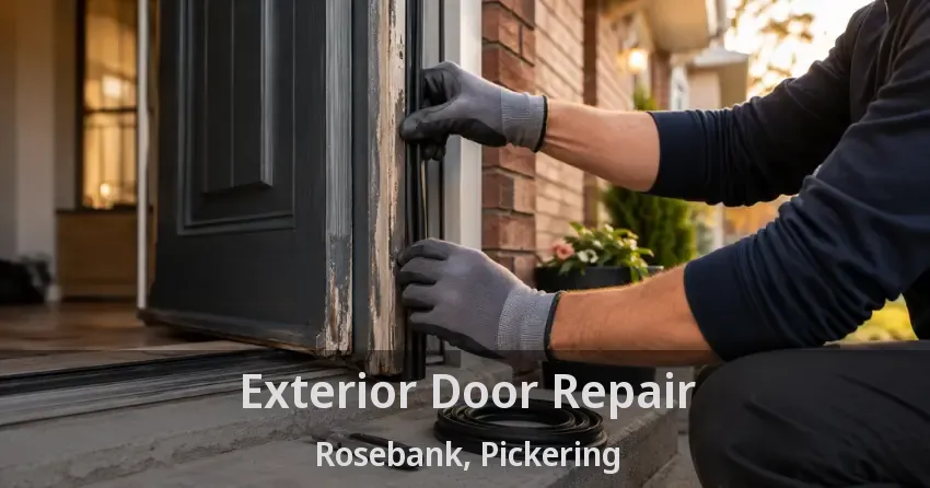 Exterior Door Repair Rosebank, Pickering - ON