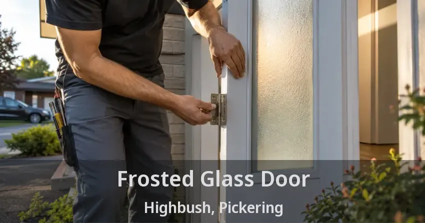 Frosted Glass Door Highbush, Pickering - ON