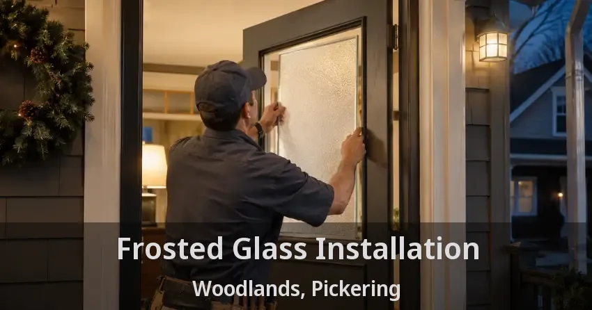 Frosted Glass Installation Woodlands, Pickering - ON