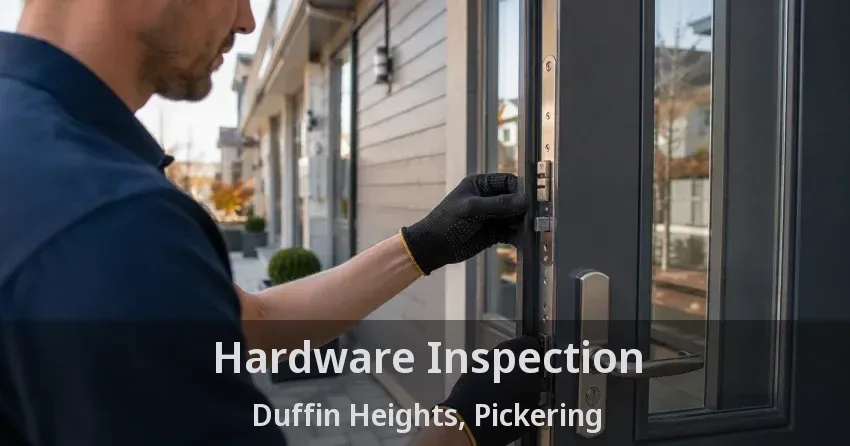 Hardware Inspection Duffin Heights, Pickering - ON