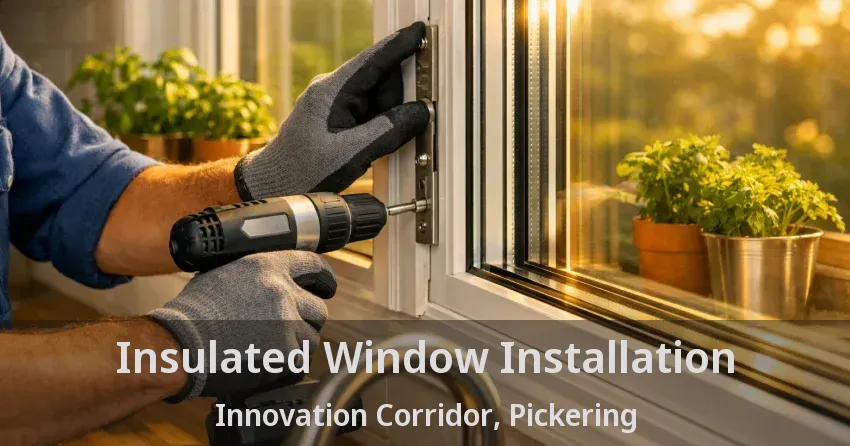 Insulated Window Installation Innovation Corridor, Pickering - ON