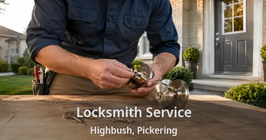 Locksmith Service Highbush, Pickering - ON