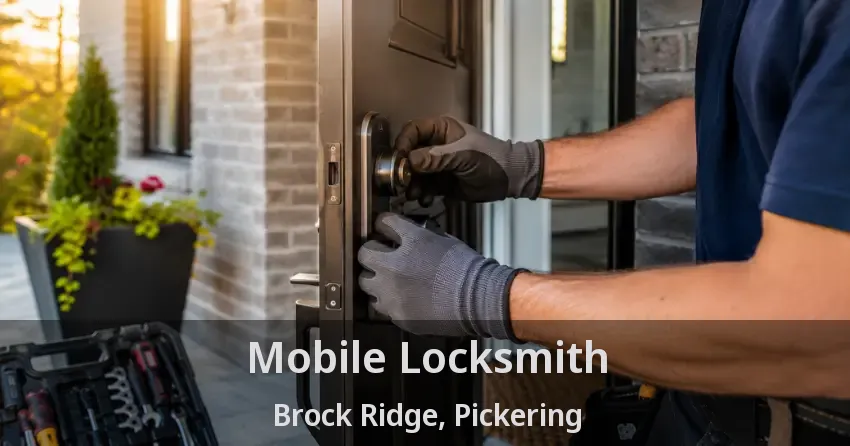 Mobile Locksmith Brock Ridge, Pickering - ON