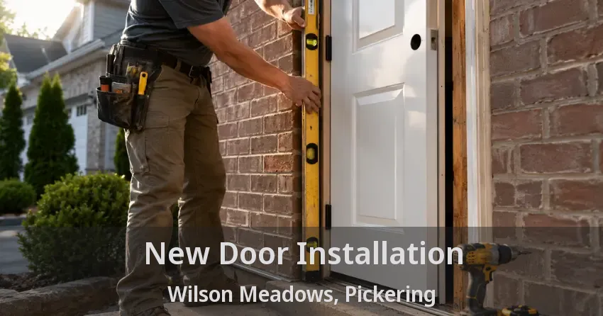New Door Installation Wilson Meadows, Pickering - ON