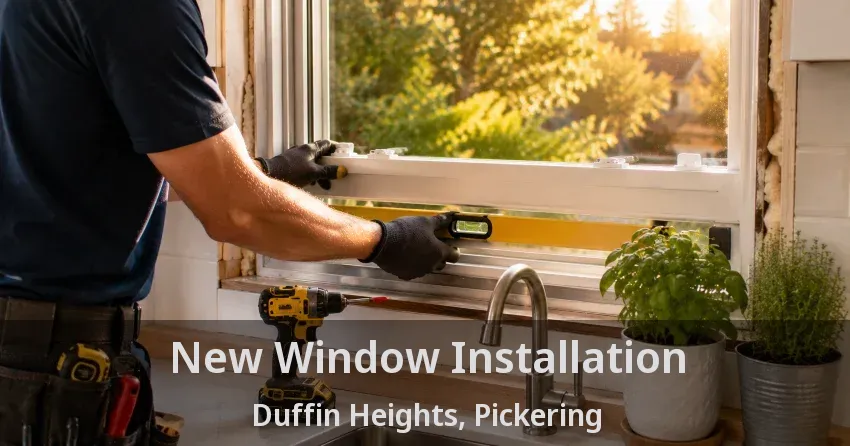 New Window Installation Duffin Heights, Pickering - ON