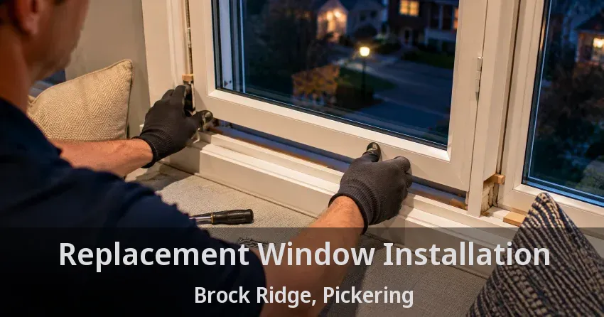 Replacement Window Installation Brock Ridge, Pickering - ON