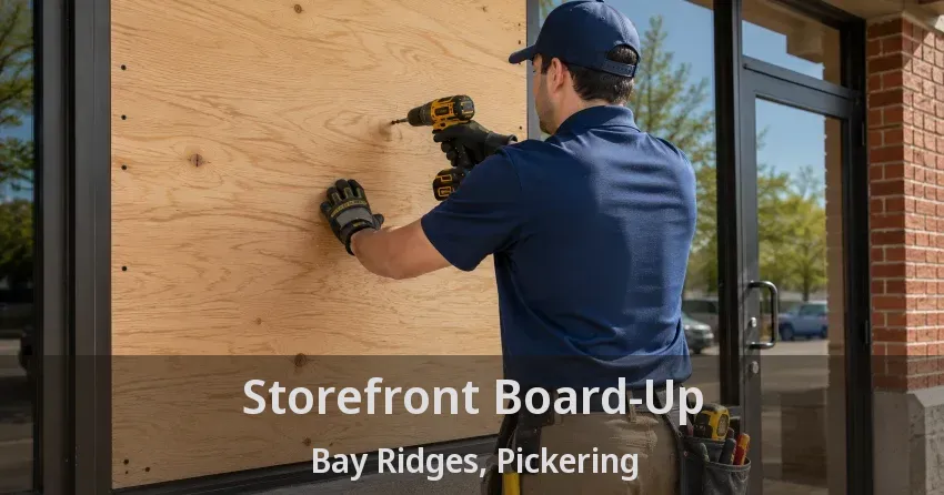 Storefront Board-Up Bay Ridges, Pickering - ON