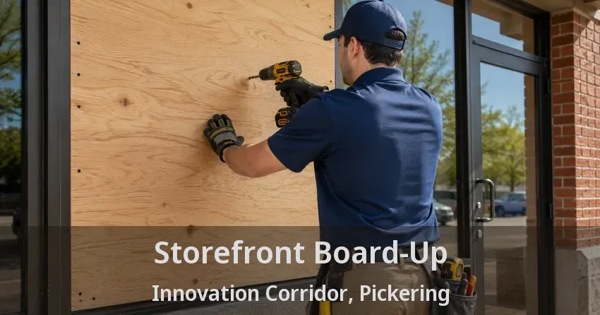 Storefront Board-Up Innovation Corridor, Pickering - ON