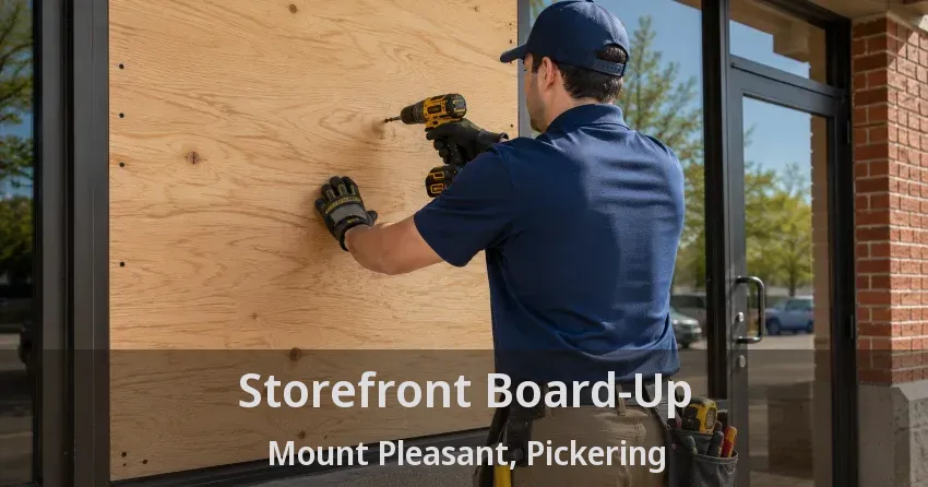 Storefront Board-Up Mount Pleasant, Pickering - ON