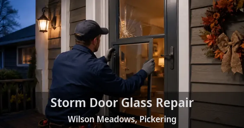 Storm Door Glass Repair Wilson Meadows, Pickering - ON