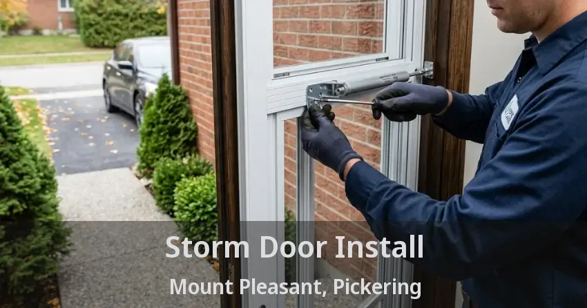 Storm Door Install Mount Pleasant, Pickering - ON