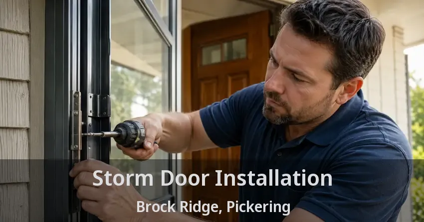 Storm Door Installation Brock Ridge, Pickering - ON