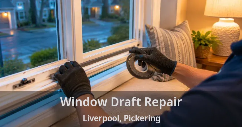 Window Draft Repair Liverpool, Pickering - ON
