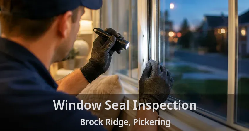 Window Seal Inspection Brock Ridge, Pickering - ON