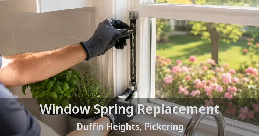 Window Spring Replacement Duffin Heights, Pickering - ON