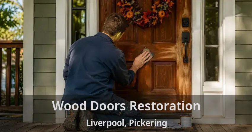 Wood Doors Restoration Liverpool, Pickering - ON