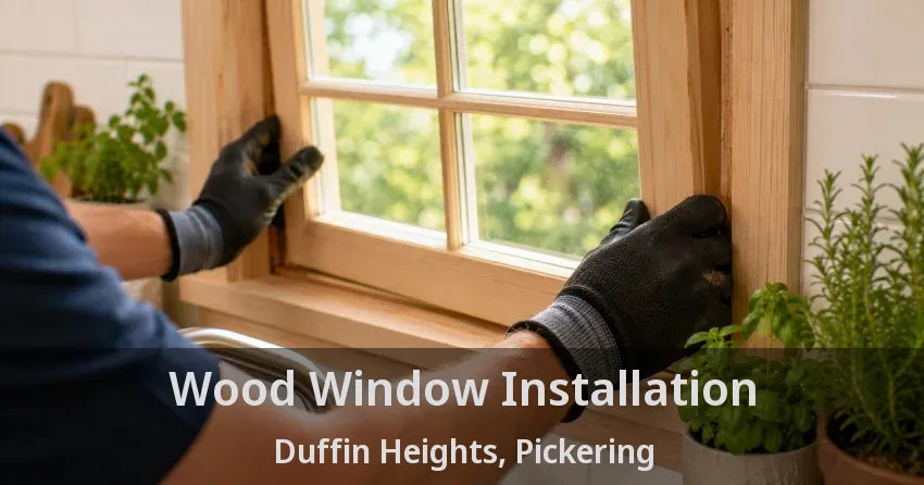 Wood Window Installation Duffin Heights, Pickering - ON