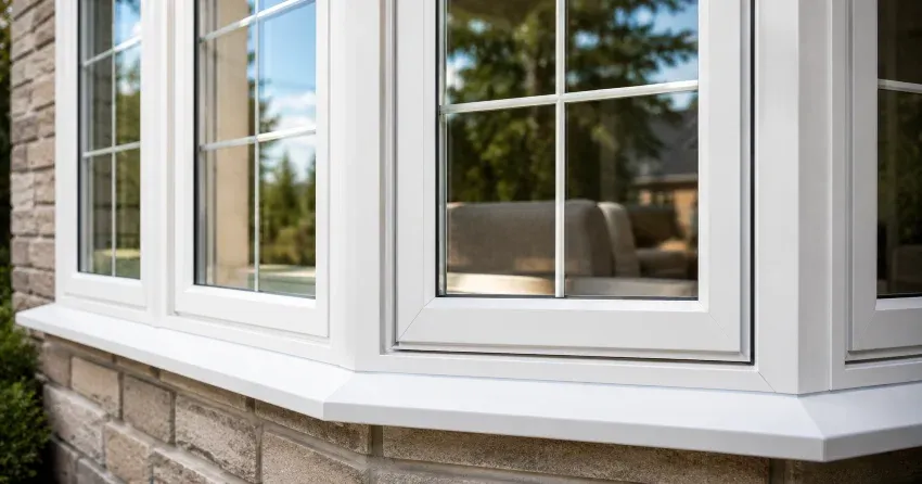 bay window alcove seating area in a living room in Pickering