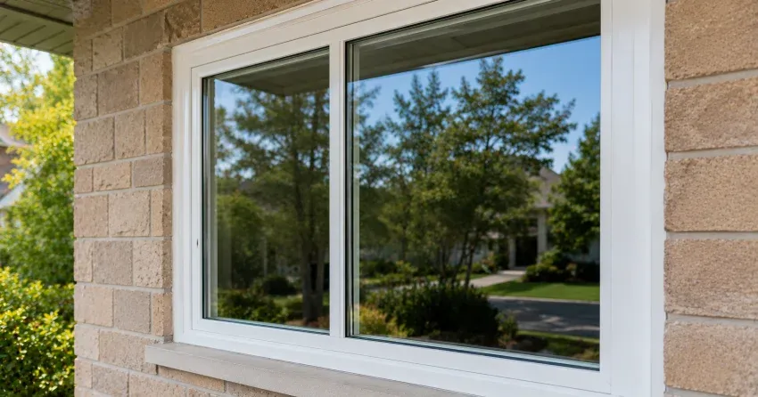 technician installing new insulated glass unit in window frame in Claremont, Pickering
