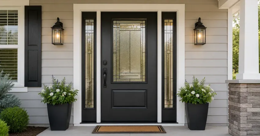 full door replacement installation in Amberlea, Pickering