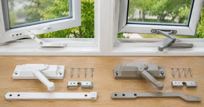 new casement window crank operator installed in Pickering home